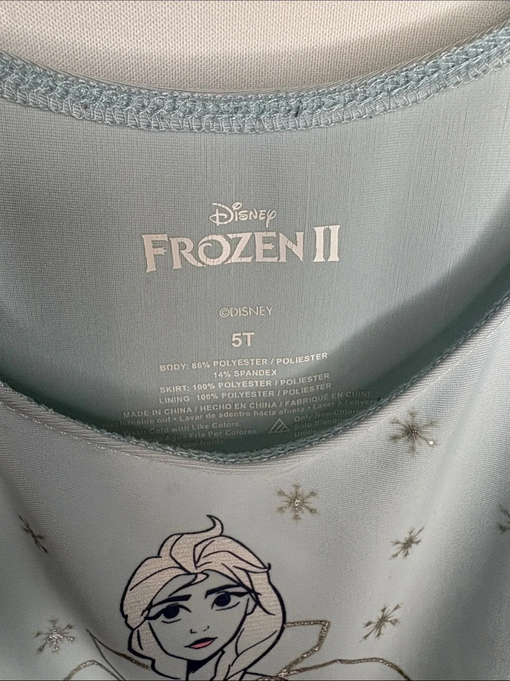 Disney Light Blue & Lavender Elsa Tulle Layered Dress